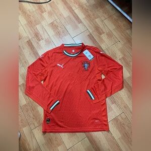 Puma Portugal 2025/26 Long Sleeve Soccer Jersey Size M